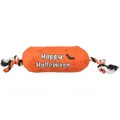Następne zdjęcie produktu Válec HALLOWEEN, plyšová hračka se zvukem, na laně, 30 cm, oranžová - LIMITOVANÁ NABÍDKA