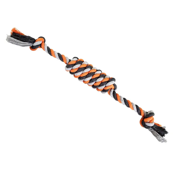 Główne zdjęcie produktu Válec JUMBO HipHop bavlněný s 2 knoty, šedá, tm.šedá, oranžová 38cm, 100g