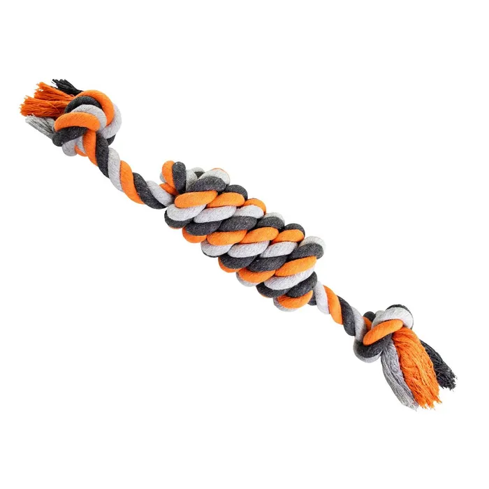 Główne zdjęcie produktu Válec JUMBO HipHop bavlněný s 2 knoty, šedá, tm.šedá, oranžová 51cm, 500g