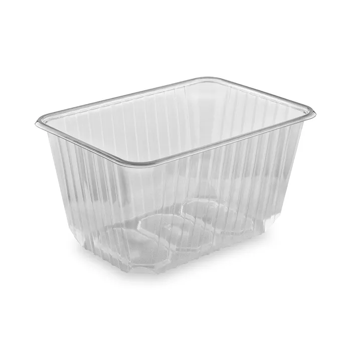 Główne zdjęcie produktu Vanička hranatá průhledná 1500 ml (PP) [50 ks]