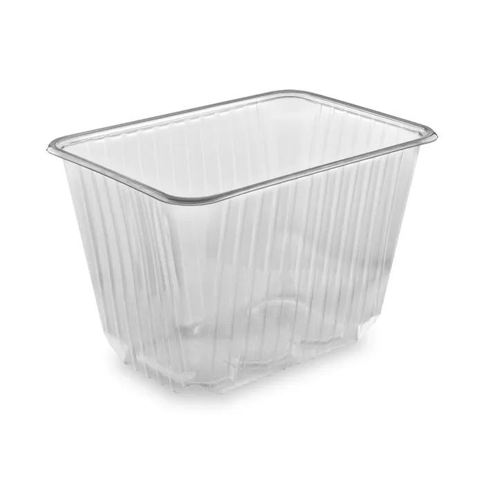 Główne zdjęcie produktu Vanička hranatá průhledná 2000 ml (PP) [50 ks]