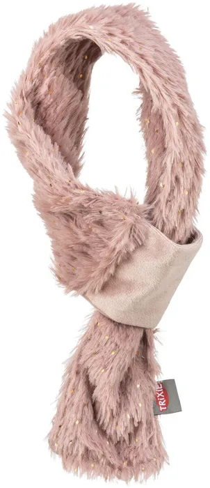 Główne zdjęcie produktu Vánoční hebká šála, plyš, starorůžová90 cm