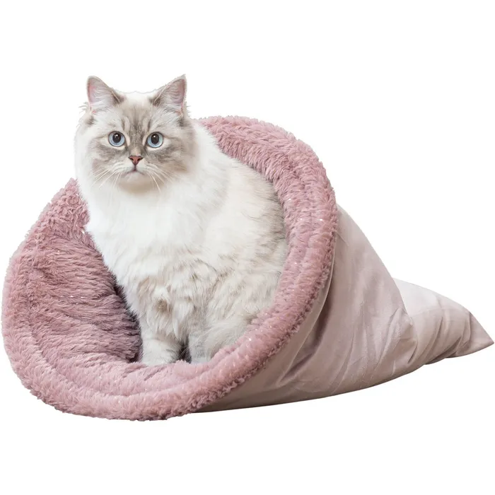 Główne zdjęcie produktu Vánoční sametový vak LIVIA Soft, o 40 × 60 cm, starorůžová