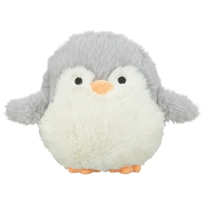Główne zdjęcie produktu Vánoční tučňáček, bez zvuku, 16 cm, plyš, bílá/šedá