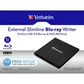 Verbatim externí Blu-Ray vypalovačka, 43890, technologia MDISC (tm)