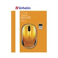 Verbatim Mysz Go Nano 49045, 1600DPI, 2.4 [GHz], optyczna, 3kl., bezprzewodowa, pomarańczowa, 2 szt AA