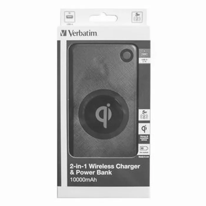 Główne zdjęcie produktu Verbatim, Powerbanka, Li-ion, 5V, 2100mAh, nabíjení mobilních telefonů aj., 10000mAh