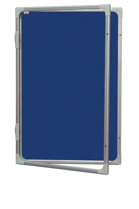 Główne zdjęcie produktu Vertikální vitrína 60 x 90 cm - výplň šedý filc