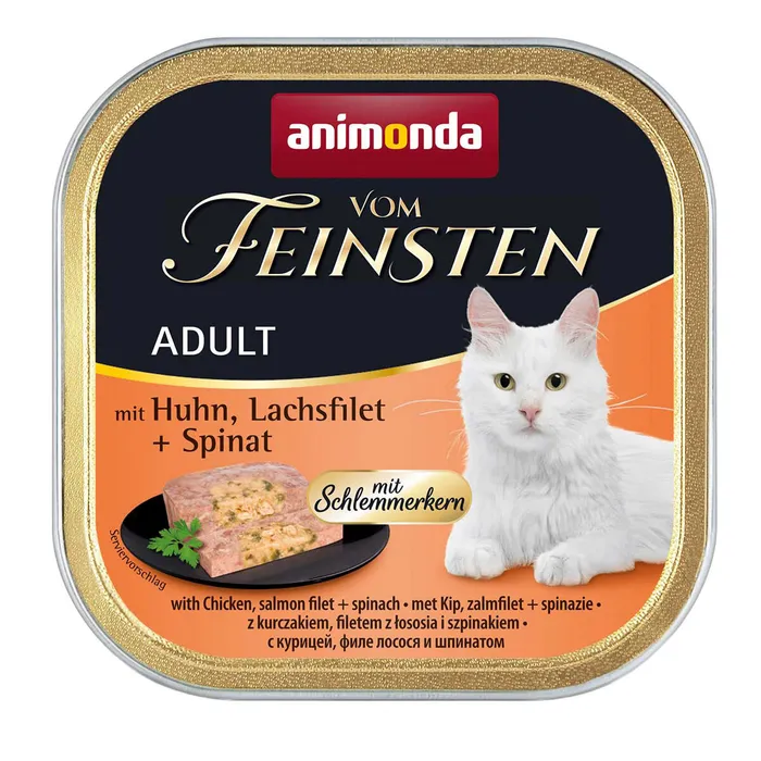 Główne zdjęcie produktu V.Feinsten CORE kuřecí, losos filet + špenát pro kočky 100g