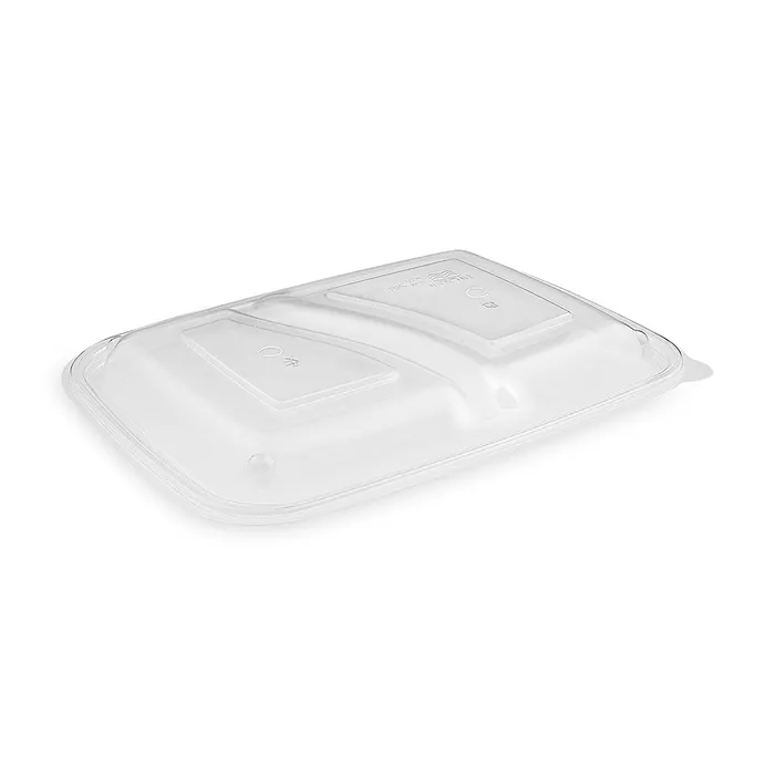 Główne zdjęcie produktu Víčko vypouklé průhledné dělené pro menu mísu č. 78222 (PP) [50 ks]