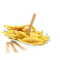 Następne zdjęcie produktu Widelczyk do frytek drewniany 8,5cm [1000 szt]