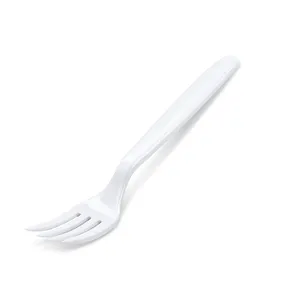 Widelec (PP) wielokrotnego użytku biały 18,5cm [50 szt]