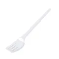 Widelec (PP) wielokrotnego użytku biały 18,5cm [50 szt]