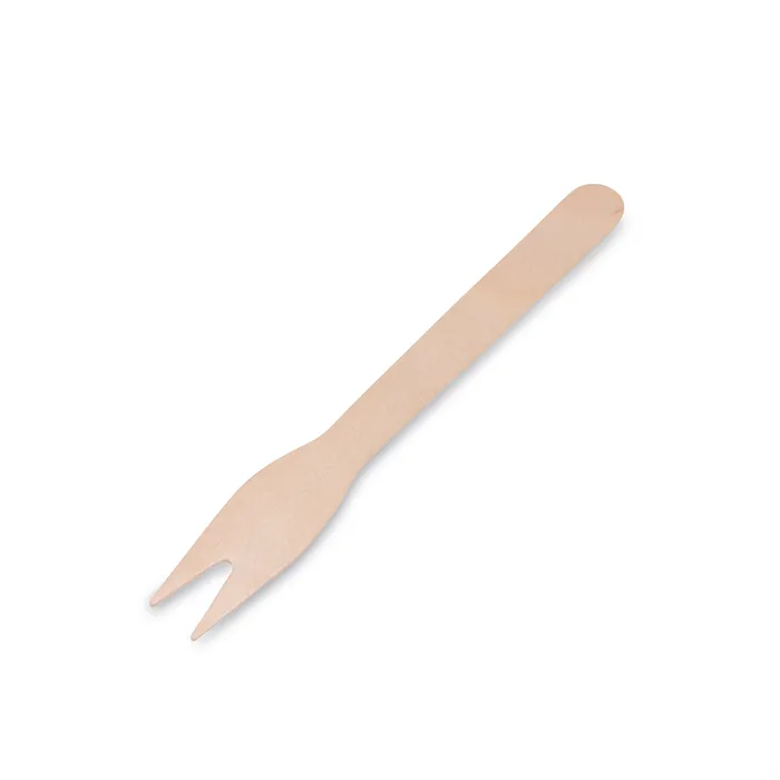 Główne zdjęcie produktu Vidlička svačinová ze dřeva 12 cm [500 ks]