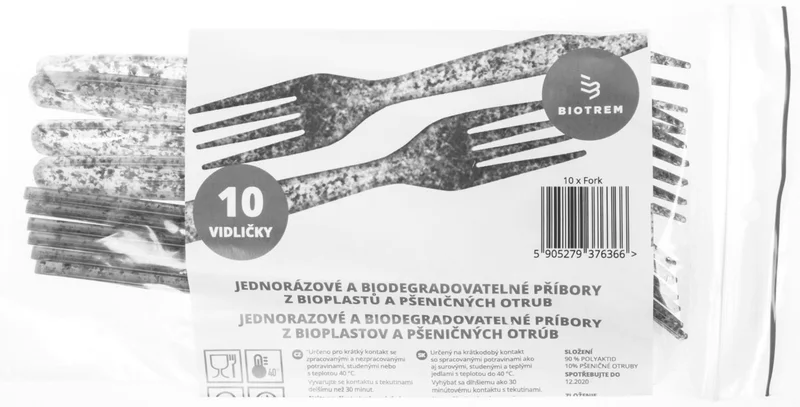 Główne zdjęcie produktu Vidlička z pšeničných otrub BIO [10 ks]