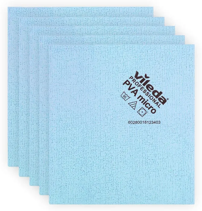 Główne zdjęcie produktu VILEDA PVA Micro utěrka35x38 cm, modrá 5 ks
