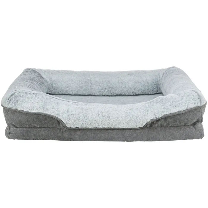 Główne zdjęcie produktu Vital Bed LINO, ortopedický obdélníkový pelech, šedá/světlešedá110 x 75 cm