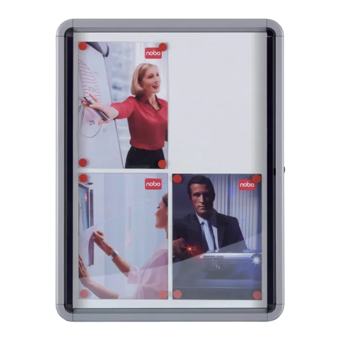 Główne zdjęcie produktu Vitrína Nobo, vnitřní, kov, 9xA4