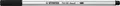 Marker fibrowy z elastyczną końcówką pędzelkową STABILO Pen 68 pędzelkowy czarny [1 szt.]