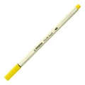 Marker fibrowy z elastyczną końcówką pędzelkową STABILO Pen 68 pędzelkowy cytrynowożółty [1 szt.]