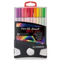 Następne zdjęcie produktu Marker fibrowy z elastyczną końcówką pędzelkową STABILO Pen 68 pędzelek ColorParade ARTY - 20 szt