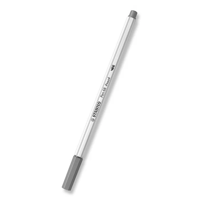 Główne zdjęcie produktu Vláknový fix s flexibilním štětcovým hrotem STABILO Pen 68 brush fialová [1 ks]