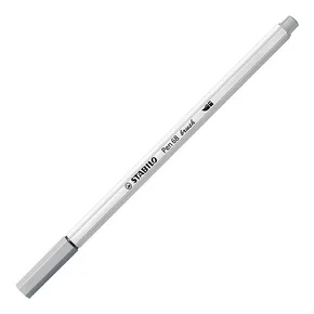 Marker włóknisty z elastyczną końcówką pędzelkową STABILO Pen 68 pędzelkowy zimny szary [1 szt.]