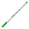 Marker fibrowy z elastyczną końcówką pędzelkową STABILO Pen 68 brush jasnozielony [1 szt.]
