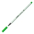 Marker fibrowy z elastyczną końcówką pędzelkową STABILO Pen 68 brush jasnozielony [1 szt.]