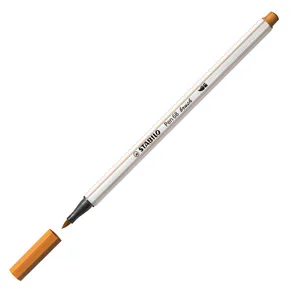 Marker włóknisty z elastyczną końcówką pędzelkową STABILO Pen 68 brush ciemna ochra [1 szt.]
