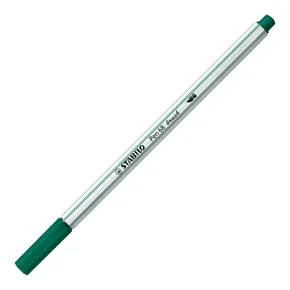 Marker fibrowy z elastyczną końcówką pędzelkową STABILO Pen 68 pędzelkowy turkusowy zielony [1 szt.]