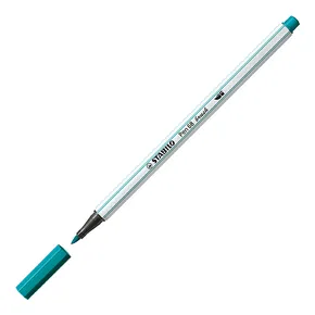 Marker włóknisty z elastyczną końcówką pędzelkową STABILO Pen 68 pędzelek turkusowo-niebieski [1 szt.]
