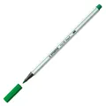 Marker fibrowy z elastyczną końcówką pędzelkową STABILO Pen 68 pędzelkowy zielony [1 szt.]