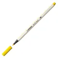 Marker fibrowy z elastyczną końcówką pędzelkową STABILO Pen 68 brush yellow [1 szt.]