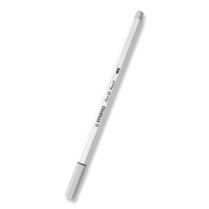 Główne zdjęcie produktu Vláknový fix s flexibilním štětcovým hrotem STABILO Pen 68 brush žlutá [1 ks]