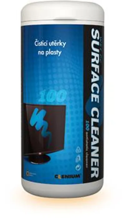 Główne zdjęcie produktu Vlhčené utěrky na plasty v dóze