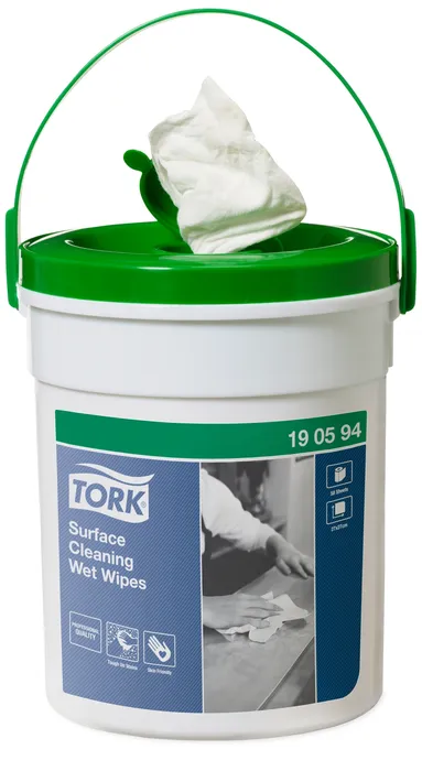 Główne zdjęcie produktu Vlhčené utěrky Tork Premium z netkané textilie na čištění povrchů [1 ks]