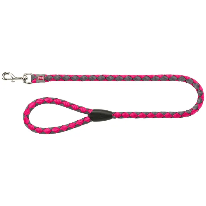 Główne zdjęcie produktu Vodítko CAVO kulaté - fuchsie/grafit S-M:1,00m/12mm