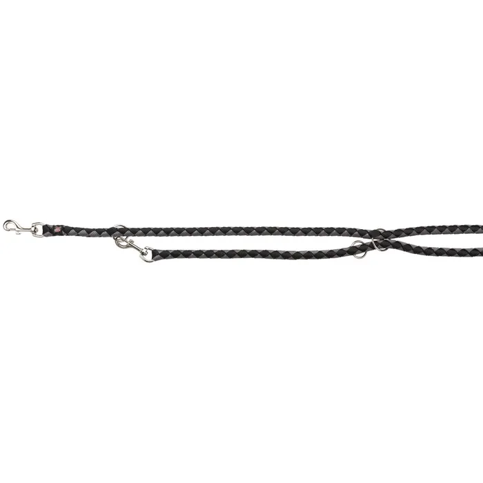 Główne zdjęcie produktu Vodítko CAVO kulaté prodlužovací - černá/stříbrná L-XL:2,00m/18mm