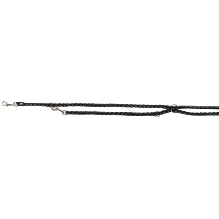 Główne zdjęcie produktu Vodítko CAVO kulaté prodlužovací - černá/stříbrná S-M:2,00m/12mm