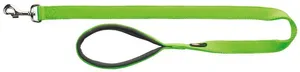 Smycz PREMIUM z wyściełaną rączką 1m/25mm (L-XL), - jasnozielona - WYPRZEDAŻ
