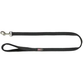 Smycz PREMIUM z wyściełanym uchwytem - czarny L-XL: 1,00 m/25 mm