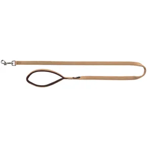 Smycz PREMIUM z wyściełaną rączką, karmelowa L-XL: 1,00 m/25 mm