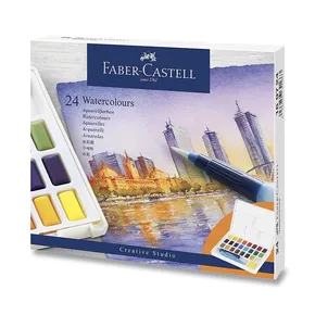 Farby akwarelowe Faber-Castell z paletą 24 kolorów
