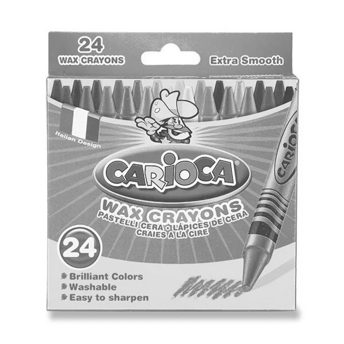 Główne zdjęcie produktu Voskovky Carioca Wax Crayon 24 barev