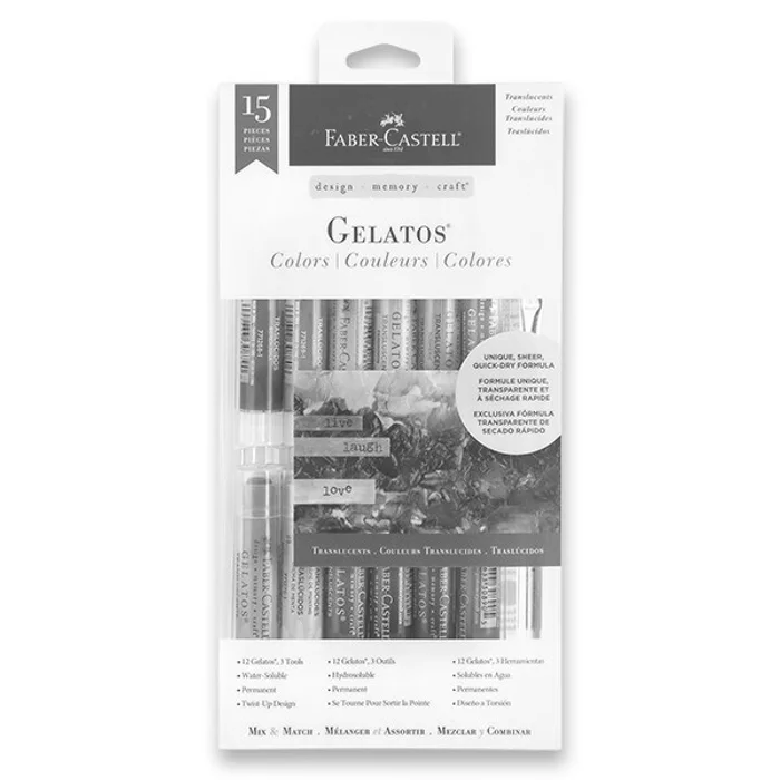 Główne zdjęcie produktu Voskovky Faber-Castell Gelatos průsvitné barvy, 15 ks