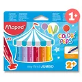 Maped Wax JUMBO, trójkątny 12 kolorów