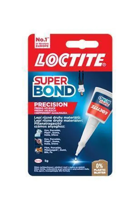 Główne zdjęcie produktu Vteřinové lepidlo, 5g, HENKEL "Loctite Super Attak Precision"