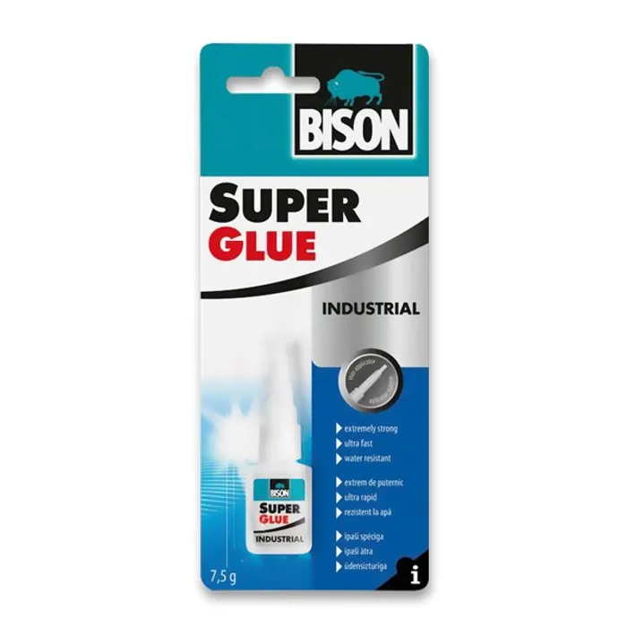 Główne zdjęcie produktu Vteřinové lepidlo Bison Super Glue Profi 7,5 g