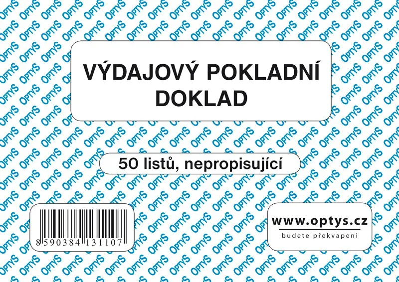 Główne zdjęcie produktu Výdajový doklad A6, jednoduchý, 50 listů 1311